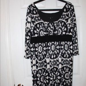 Black and White patterned Dress